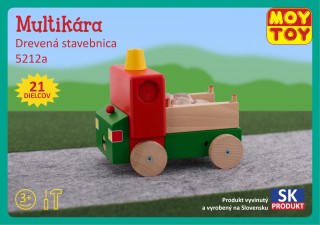 Drevená stavebnica multikáry Moy Toy č.1