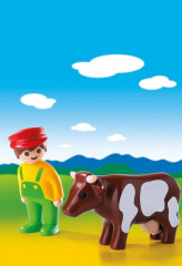 Playmobil 6972 Farmár s kravou (1.2.3) č.2