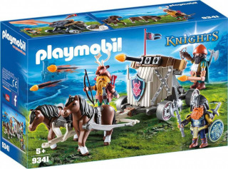 Playmobil 9341 Poníky ťahajúce balistu s trpaslíkmi č.1