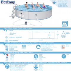 Bazén Bestway Hydrium "Splasher "4,6 x 0,9 m | kompletný set s filtráciou č.3