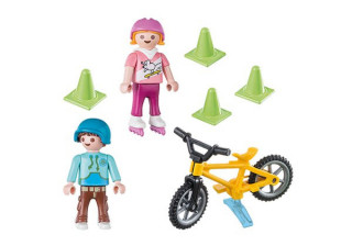 Playmobil 70061 Deti na bicykli a korčuliach č.2