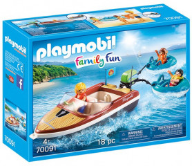 Playmobil 70091 Motorový čln s ťažnými krúžkami č.1