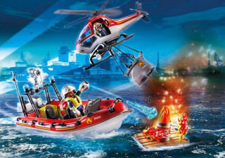 Playmobil 70335 Hasiči s vrtuľníkom a člnom č.2