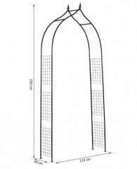 Záhradný oblúk na ruže | 250 x 30 x 114 cm č.3