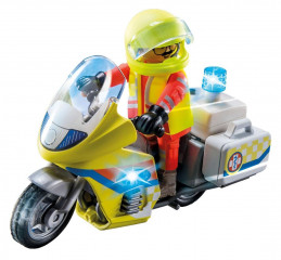 Playmobil 71205 Záchranárska motorka s blikajúcim svetlom č.3