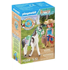 Playmobil Kone vodopádu 71358 Ellie & Sawdust s westernovým cvičením č.1