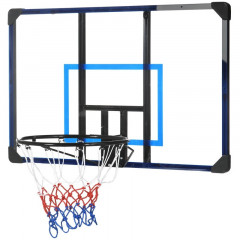 Nástěnný basketbalový koš se sítí | 113 x 61 x 73 cm č.1