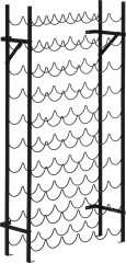 Stojan na víno na 60 lahví | černý č.1
