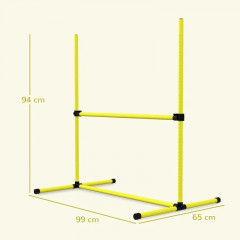 Sada překážek agility 99x65x94 cm | žlutá č.3