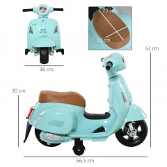 Dětská elektrická motorka VESPA |zelená č.3