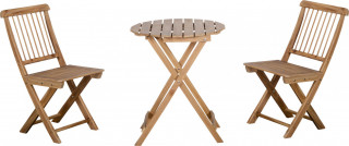 Bistro set pro 2 osoby | přírodní č.1