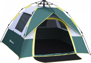 Kempingový stan pro 3 osoby 205x195x135 cm | zelený č.1